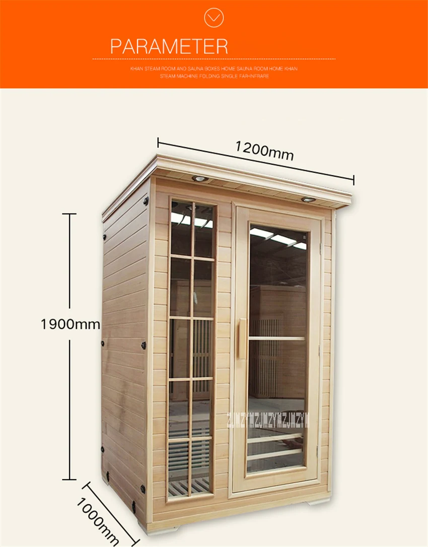 LK-2003, новинка, 2 человека, домашняя портативная сухая Паровая сауна, Высококачественная Деревянная Сауна, Дальняя инфракрасная сухая сауна, 220 В, 1600 Вт