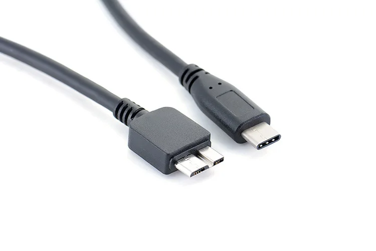 USB 3.1 نوع-C إلى USB 3.0 مايكرو B البيانات وتغ كابلات الموصلات ل القرص الصلب هاتف خلوي هاتف ذكي PC 30 سنتيمتر