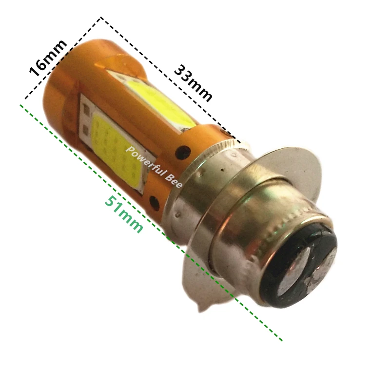 Новый 12-80 V питания 39 W 4COB светодиодный холодный белый мотоцикл автомобиль велосипед лампа фары H4 H6/BA20D p15d Hi/Lo луч налобный фонарь