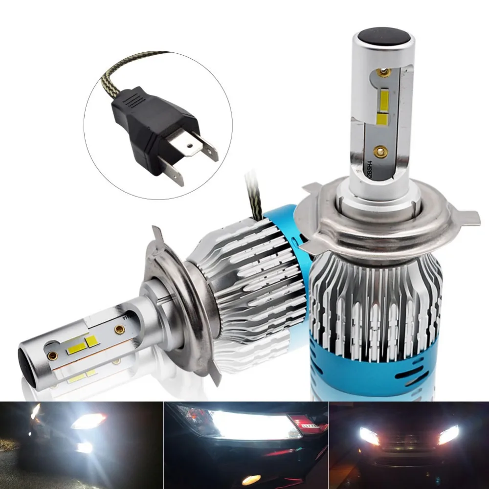 H4 Hi lo Beam H7 27W светодиодные лампы для автомобильных фар комплект Safego H8 H9 H11 9005 9006 12v