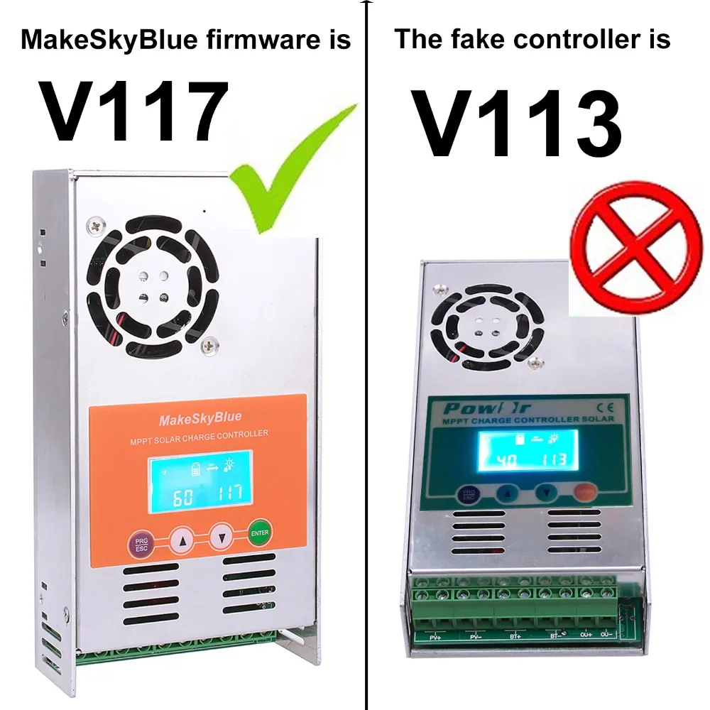 

MakeSkyBlue MPPT 40A Solar Charge Controller for 12V 24V 36V 48V Acid Lead Acid Calcium Lithium Battery LCD Screen PV Regulator