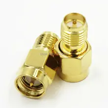 100 шт. SMA штекер в RP-SMA гнездо(штекер) Штекер РЧ коаксиальный переходник разъем