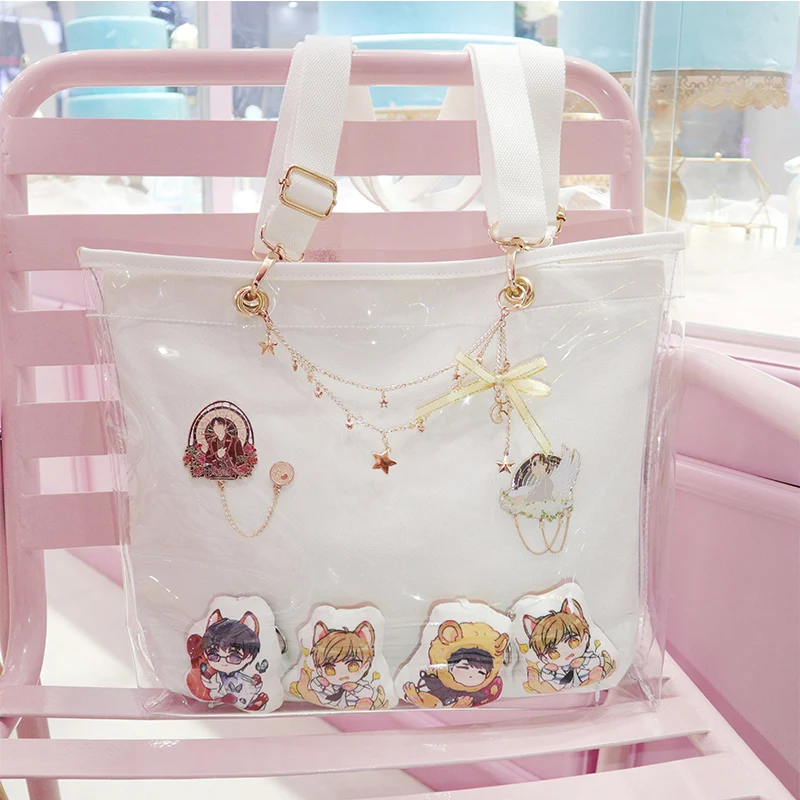 Японская Лолита Harajuku сумка Kawaii Itabag прозрачная сумка в стиле Harajuku