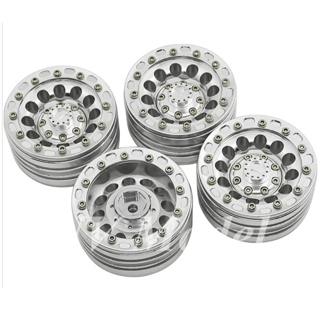 Best Offers 4PCS 1/10 RC Crawler wheels 1.9 inch Alloy Beadlock Aluminum Wheel Rims Hub For 1:10 RC Climbing Car SCX-10 AX-10 CCO1 RC Parts