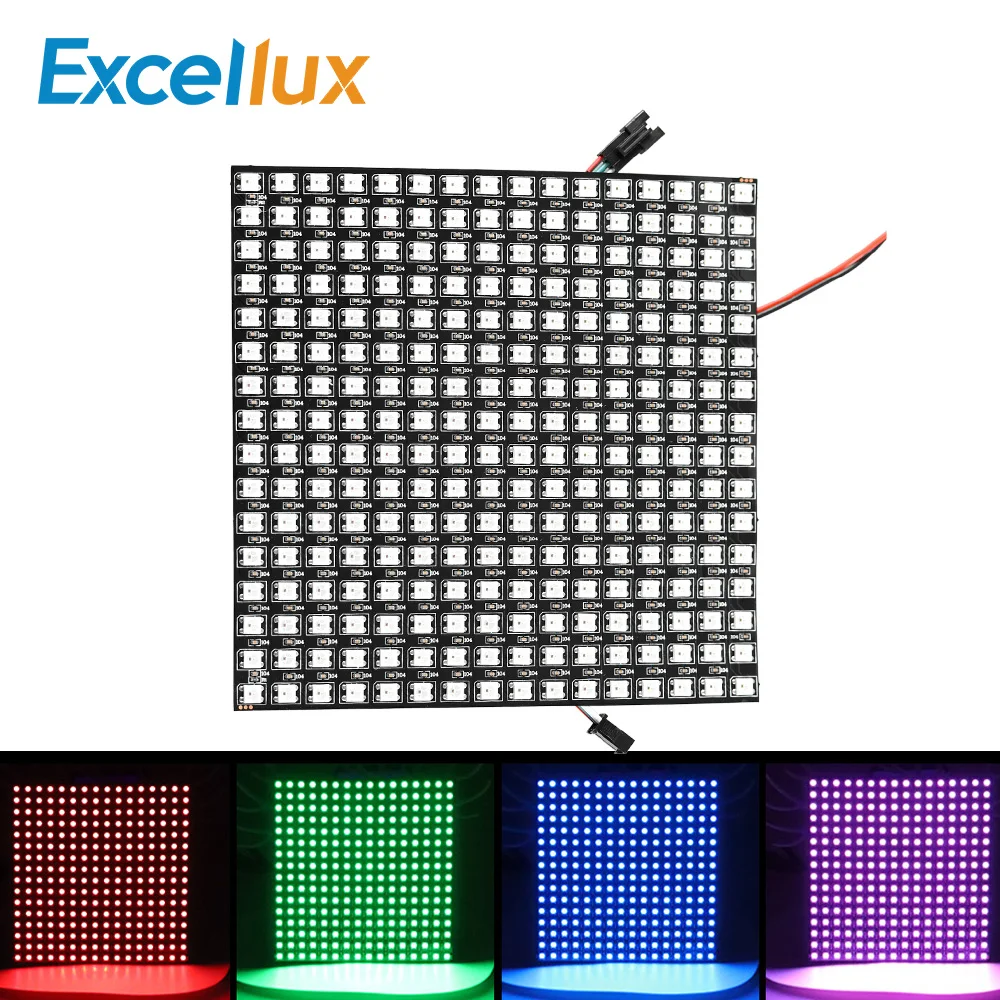 8*8//16*16//8*32 pixel WS2812B Digital Flexible panel screen Individually Addressa