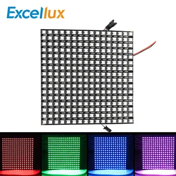 

DC5V WS2812B Panel Screen 8*8,16*16,8*32 Pixel 256 Pixels Digital Flexible LED Programmed Individually Addressable Dream Color