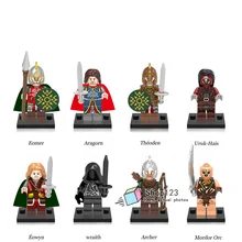 100 шт./партия, Властелин RingsMordor Orc Eomer Archer Wraith детские конструкторы игрушки, подарки для детей X0142
