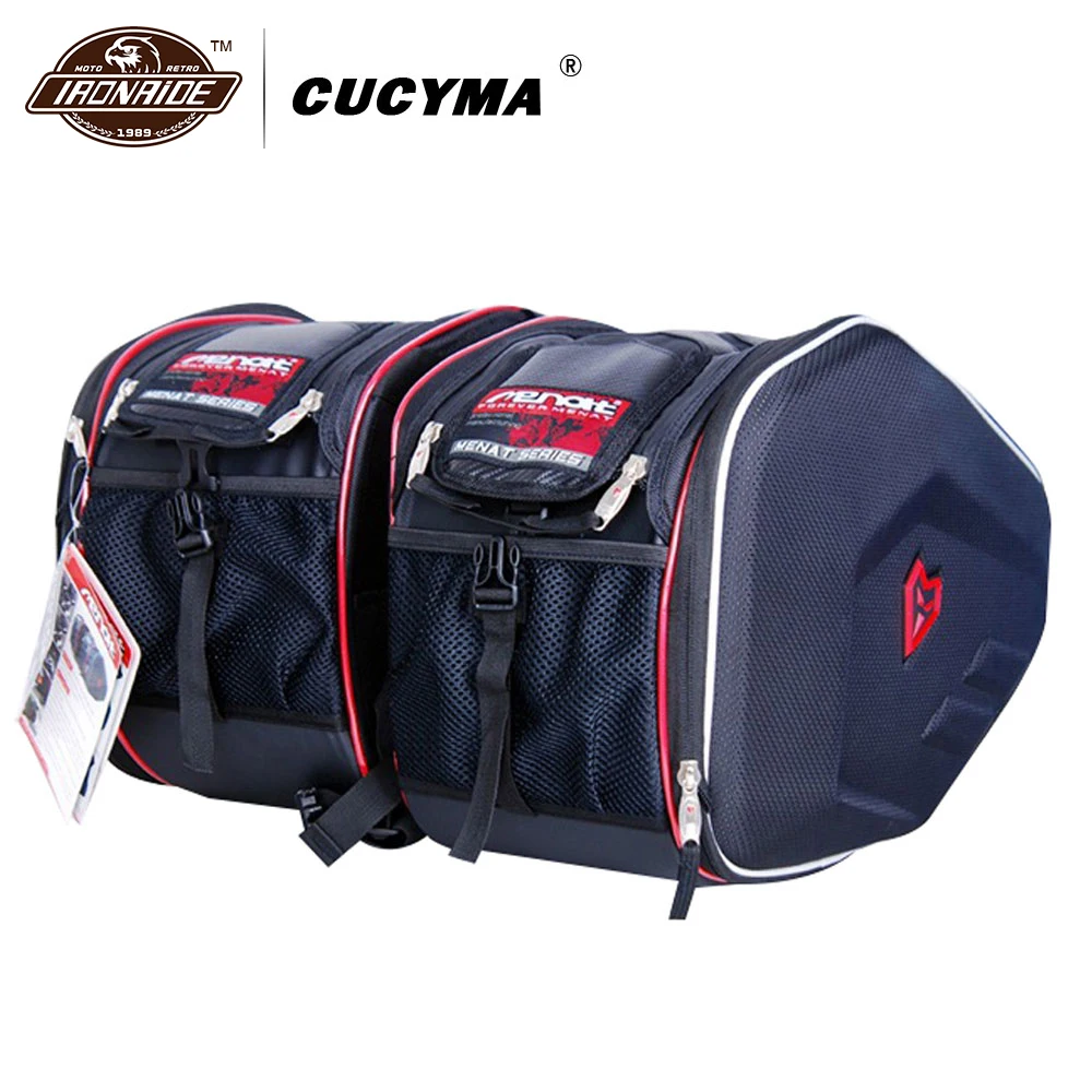 

CUCYMA Motorcycle Bag Waterproof Side Bag Moto Tail Luggage Suitcase Saddle Bag Motorcycle Helmet Riding Travel Bags