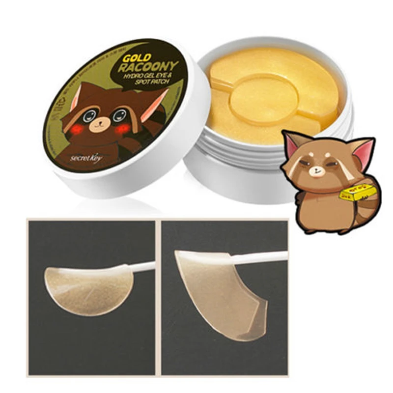 SECRET KEY Gold Racoony Hydro Gel Eye & Spot Patch 90pcs (Eye 60pcs and Spot patch 30pcs) Eye Care Spot Remover Eye Mask SECRET KEY Gold Racoony Hydro Gel Eye & Spot Patch 90pcs (Eye 60pcs and Spot patch 30pcs) Eye Care Spot Remover Eye Mask