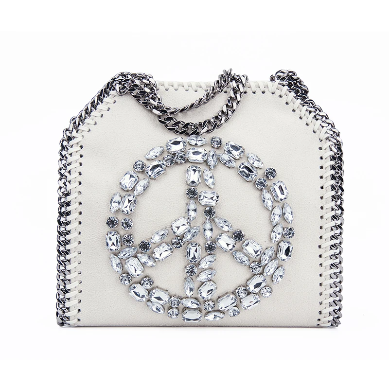 

Ladies mobile phone bags shining diamond women handbags single shoulder chain bags women flashing evening handbag blingbling