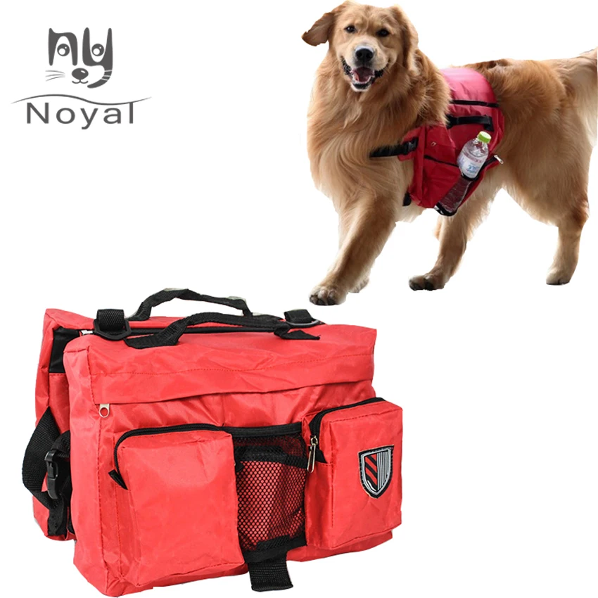 Pet Dog Handbags For Medium Large Dogs Travel Camping Hiking Backpack Saddle Bag Thickened Oxford Fabric Outdoor Carry Pet Bags