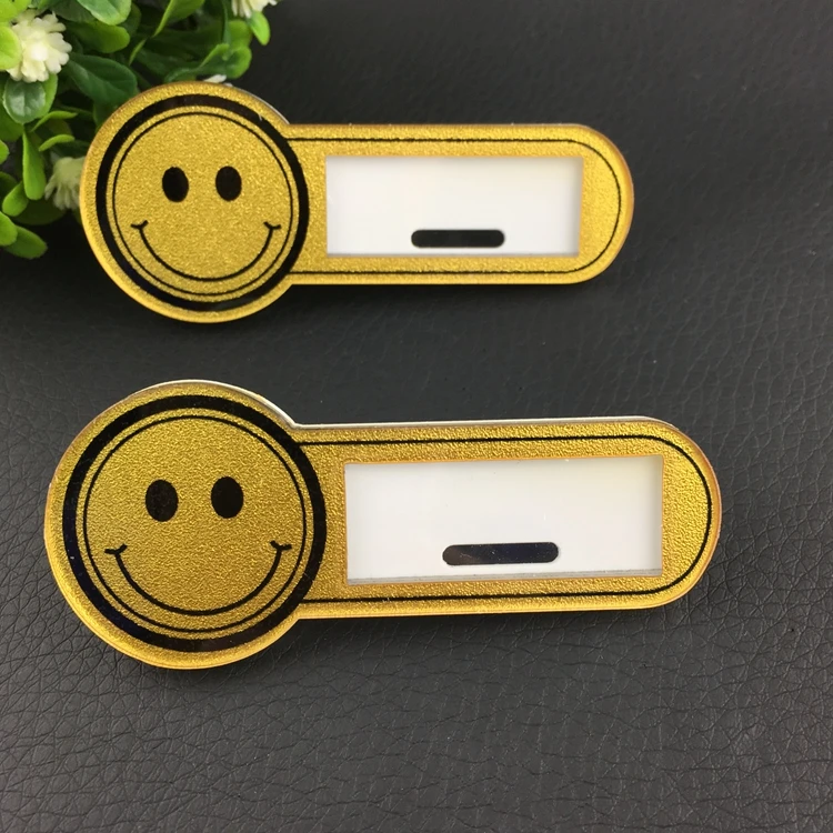 10pcs custom safety pins badge LOGO name tag staff reusable name badge