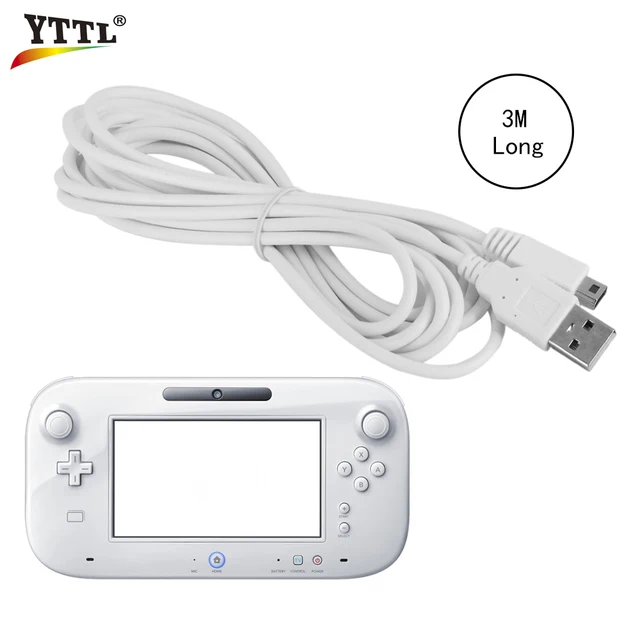 Yttl 3m Charger Cable Charger Cord Usb Data Power Charger For Nintend Wii U Wiiu Gamepad Controller Charger For Charger Cordcharger Cable Aliexpress