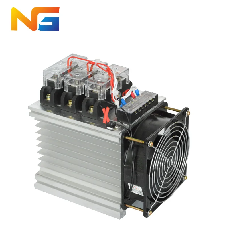 

NG SSR-(60~120)AA-3H solid state relay three-phase AC control AC industrial grade high structural strength with raditor and fan