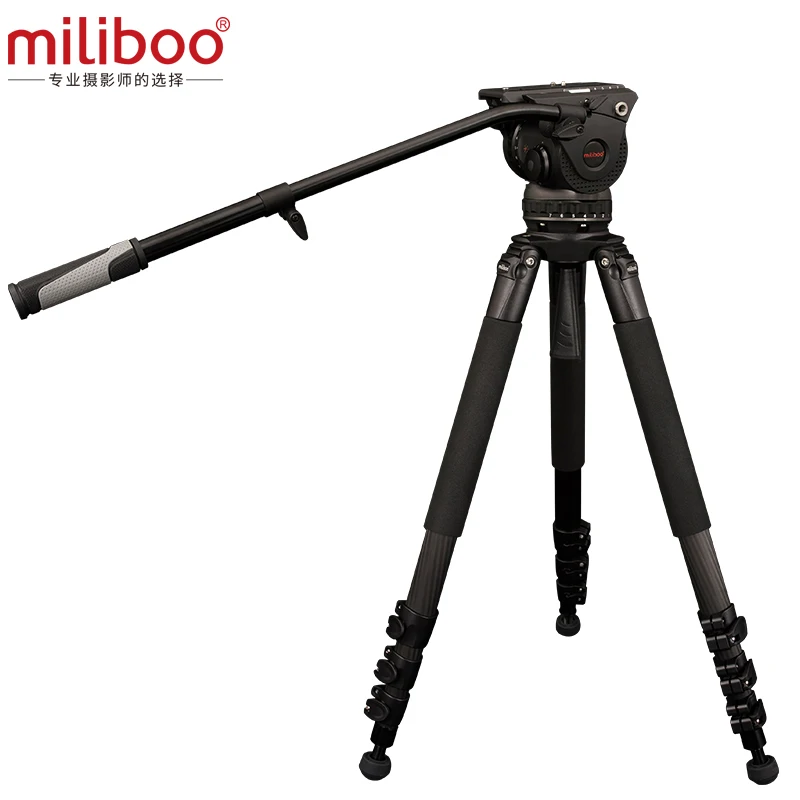 Профессиональный Большой штатив Miliboo movie class с тремя треногами M8T гидравлическая