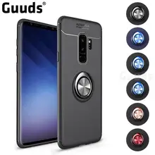 Guuds для samsung Galaxy S9 s9Plus s8 s7edge note8 Note9 A6 j2prime Авто фокус невидимое кольцо держатель мягкий чехол для телефона S9 Plus S9