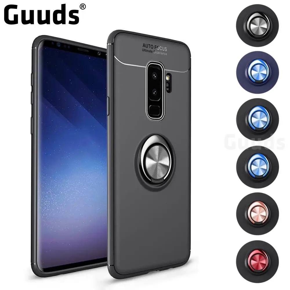 Guuds для Samsung Galaxy S9 s9Plus s8 s7edge note8 Note9 A6 j2prime держатель невидимого кольца с автофокусом