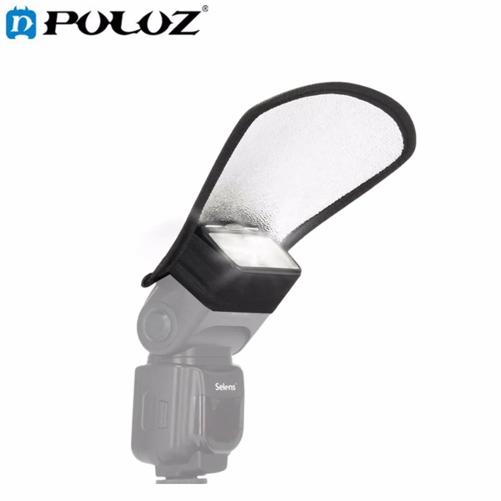 

PULUZ 2 in 1 (Silver / White) Fan-shaped Folding Flash Softbox Speedlight Reflector Board, Size: 20.0 x 18.5 x 10.5 cm