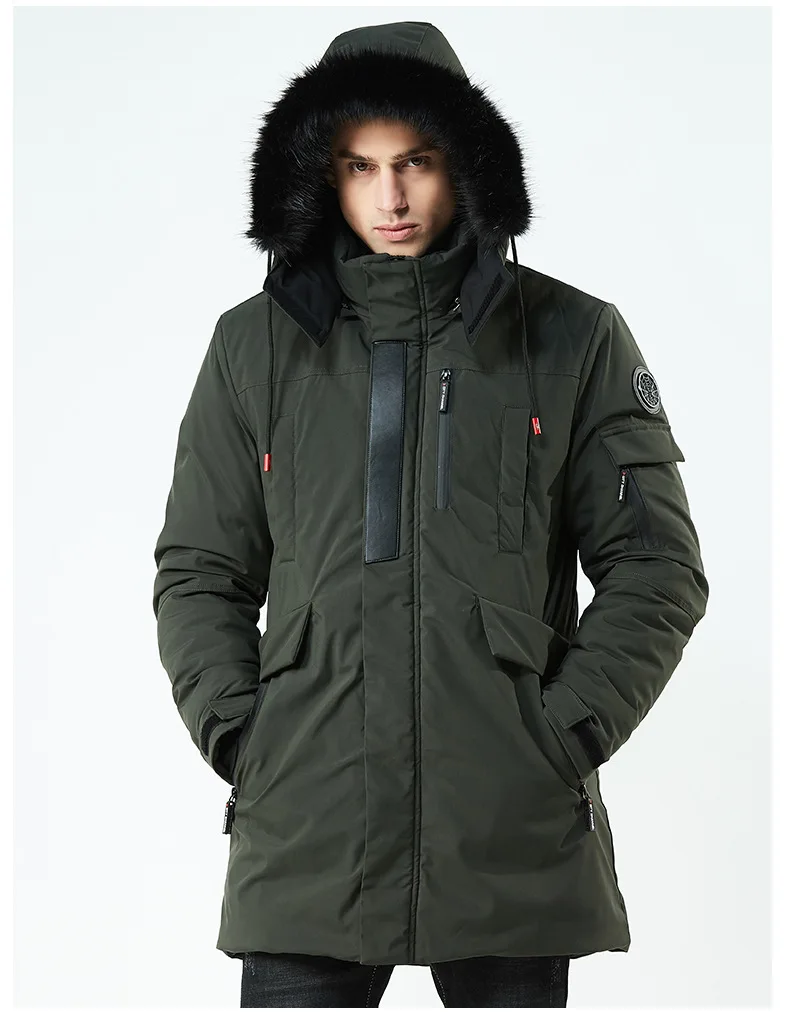 Mens winter jackets and coats new clothing high quality hooded thick windproof jacket fashion large size men winter coat ZZG138