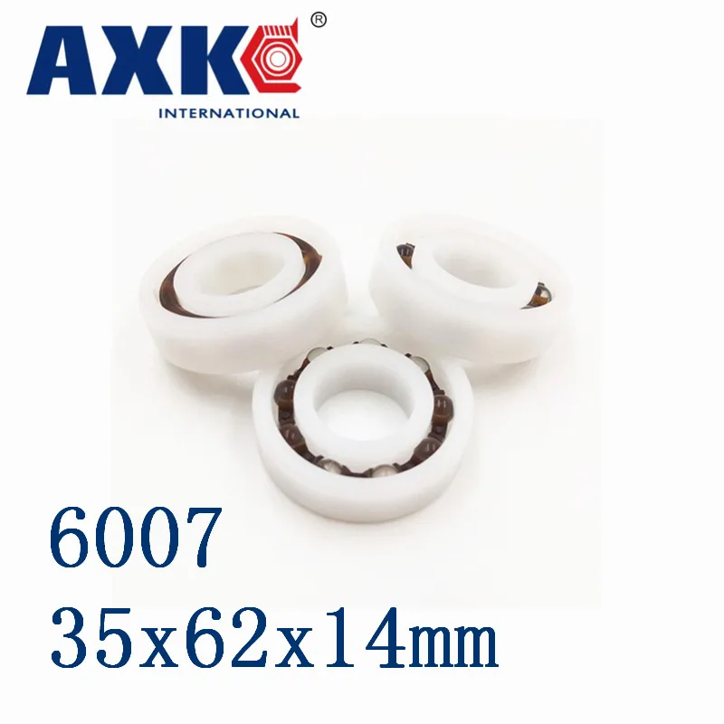 Пластиковые подшипники Axk 6007 Pom (10 шт.) 35x62x14 мм стеклянные шарики 35 мм/62 мм/14 мм|ball