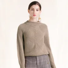 Solid elastic knit loose pullovers sweater 2018 new o-neck women autumn winter basic long sleeve sweater Solid elastic knit loose pullovers sweater 2018 new o-neck women autumn winter basic long sleeve sweater