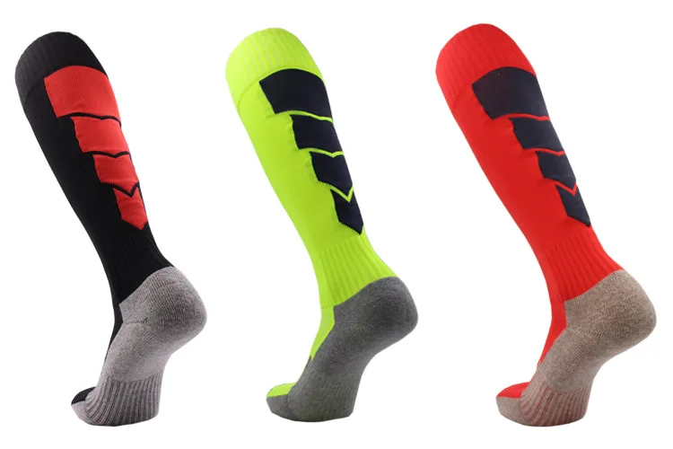 Носки для футбола, толстые хлопковые футбольные леггинсы, спортивные носки для велоспорта, бега, мужские и женские эластичные носки Calcetines Ciclismo