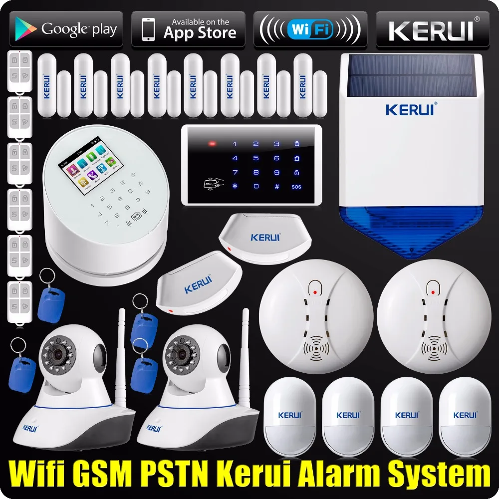 DHL EMS Бесплатная доставка WiFi GSM PSTN RFID система охранной сигнализации Солнечная