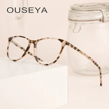 Ацетатная Женская оправа для очков, Модные прозрачные линзы, оправа-очки, прозрачная оправа, женские очки# CB3291