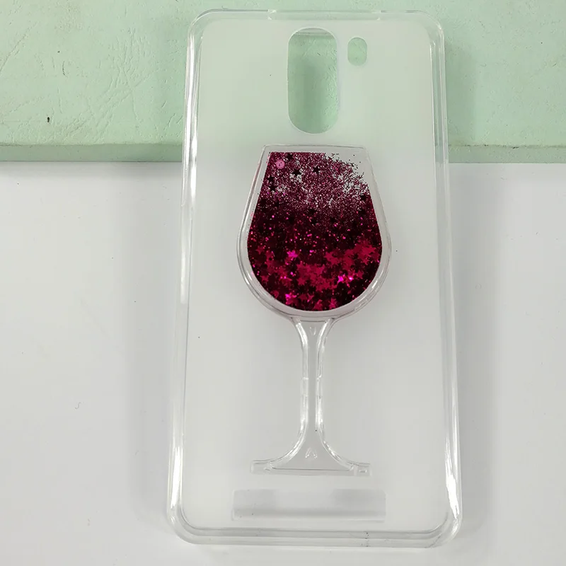 

New Quicksand Rhinestone Red Wine Glass Pattern Protective Case For Vertex Impress Frost Cover Soft TPU Silicone Back Cover