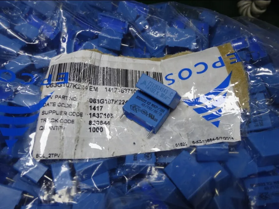 2019 горячая распродажа 20 шт/50 шт EPCOS MKP 0 22 мкФ/305vAC (220nf 224) B32922C3224K новые пленочные