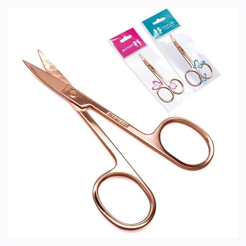 

Stainless Steel Eyebrow Scissor Eyebrow Trimmer Eyebrow Eyelashes Nose Hair Scissor Manicure Scissors Cutter Nail Makeup Tool