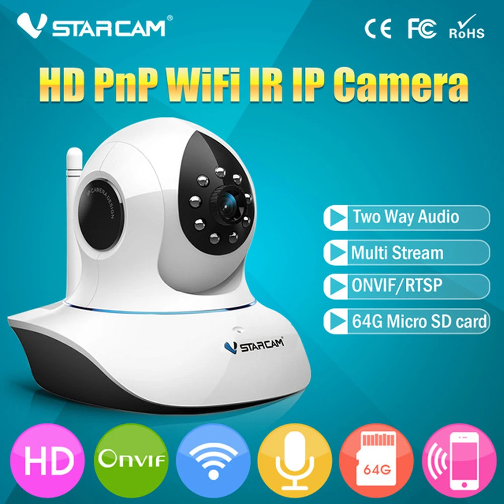 Vstarcam HD 720P Wifi IP Camera Home Automation Remote Control Mini Network IP Camera Onvif H2.64 Night Vision Wireless Camera