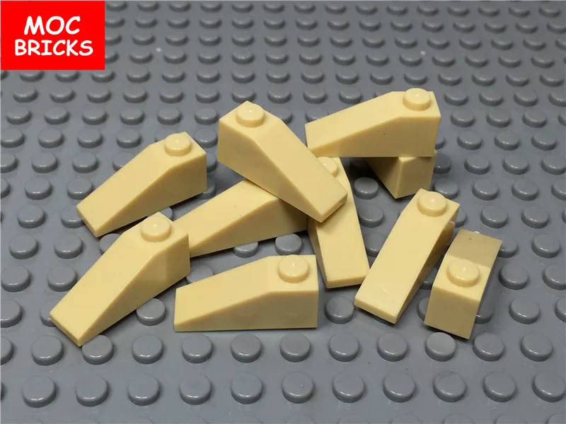 50 шт./лот кубики Moc загар желтый наклон кирпичи 1x1x3 подходит с 4286 DIY обучающие