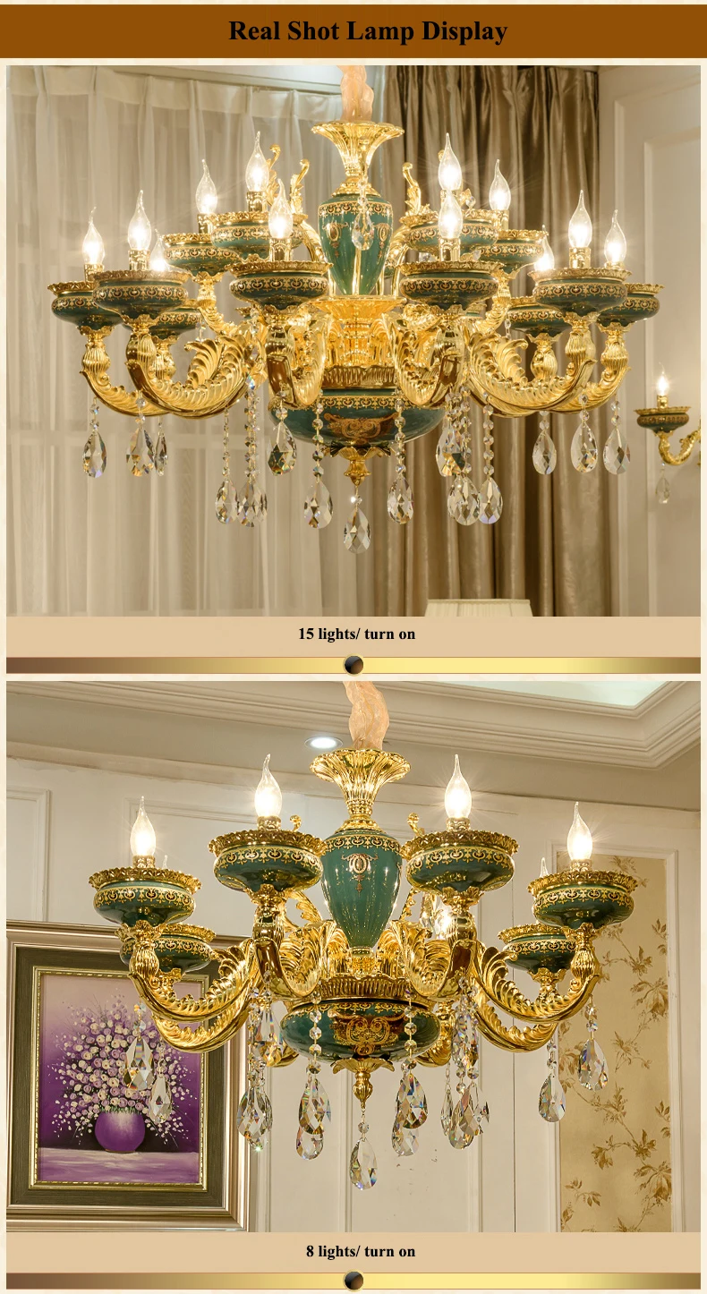 Французские цинковые светодиодные люстры, хрустальные люстры для гостиной, светодиодные подвесные люстры, светильники для столовой, подвесные светильники