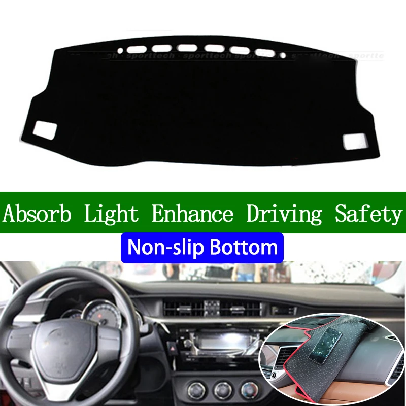 

Для Toyota levin 2014 2015 2016 2017 2018 2019 нескользящая Нижняя крышка приборной панели автомобильные наклейки аксессуары для интерьера автомобиля