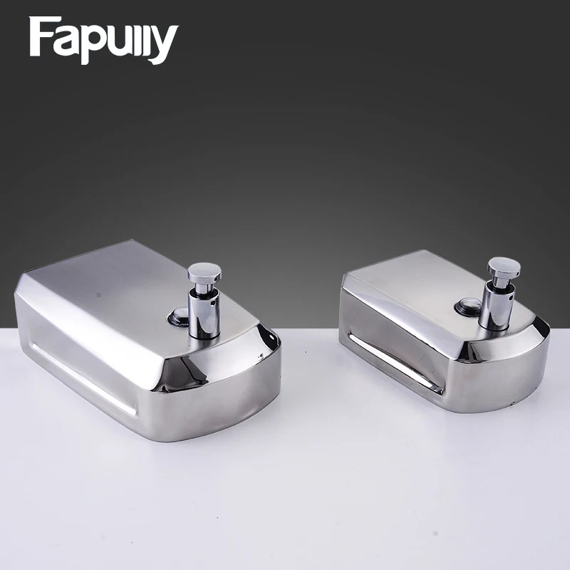 Fapully Stainless Steel Bathroom Soap Dispenser Wall Mounted Hand Liquid Soap Dispenser