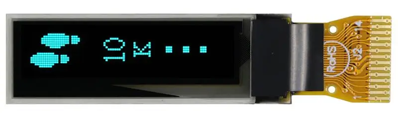 

0.84 inch oled display 96*16 96x16 ssd1306 driver WEO009616A IIC I2C SPI port 14P Blue oled screen