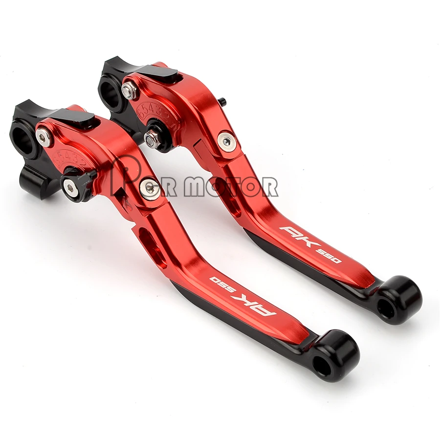 

New Product LOGO " AK550" Motorcycle CNC Brake Clutch Levers For KYMCO AK550 2017 Adjustable Extendable Foldable