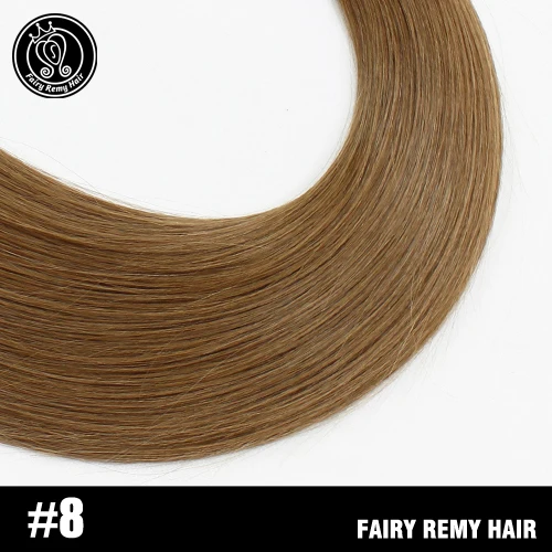 #8 Настоящие Волосы Remy на ленте для наращивания, бесшовные волосы для наращивания на коже, образцы салонов, 5 шт. для тестирования волос, сказочные волосы remy, 2,0 г/шт., 10 г/упак - Цвет: #8