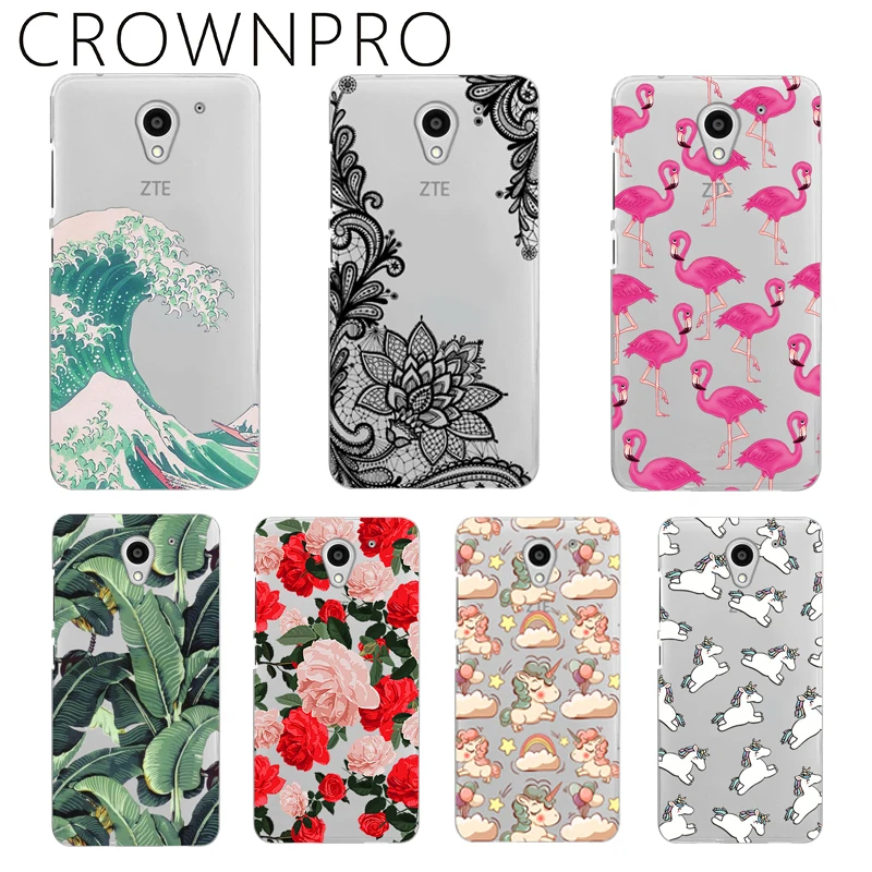 

CROWNPRO Soft Silicon ZTE Blade A510 Case Cover TPU ZTE A510 Case Painted Phone Back Protective Case FOR ZTE Blade A510 BA510