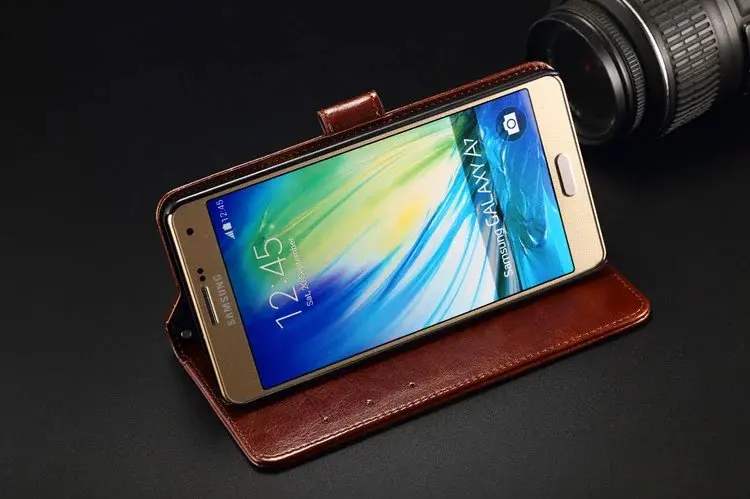 Мобильный чехол футляр для телефона samsung A5 2015 A500 держатель карт флип Galaxy A500F