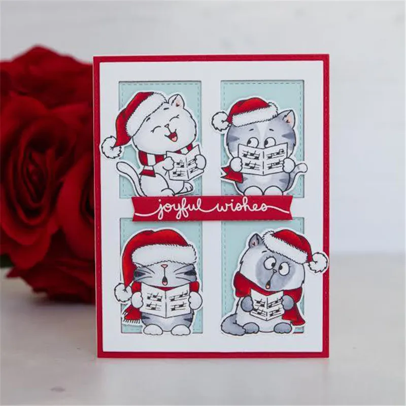 

Naifumodo Animal Cat Stamps and Dies Cutting Dies for Scrapbooking Metal Card Making New 2019 Die Cuts Photo Scrapbook Album