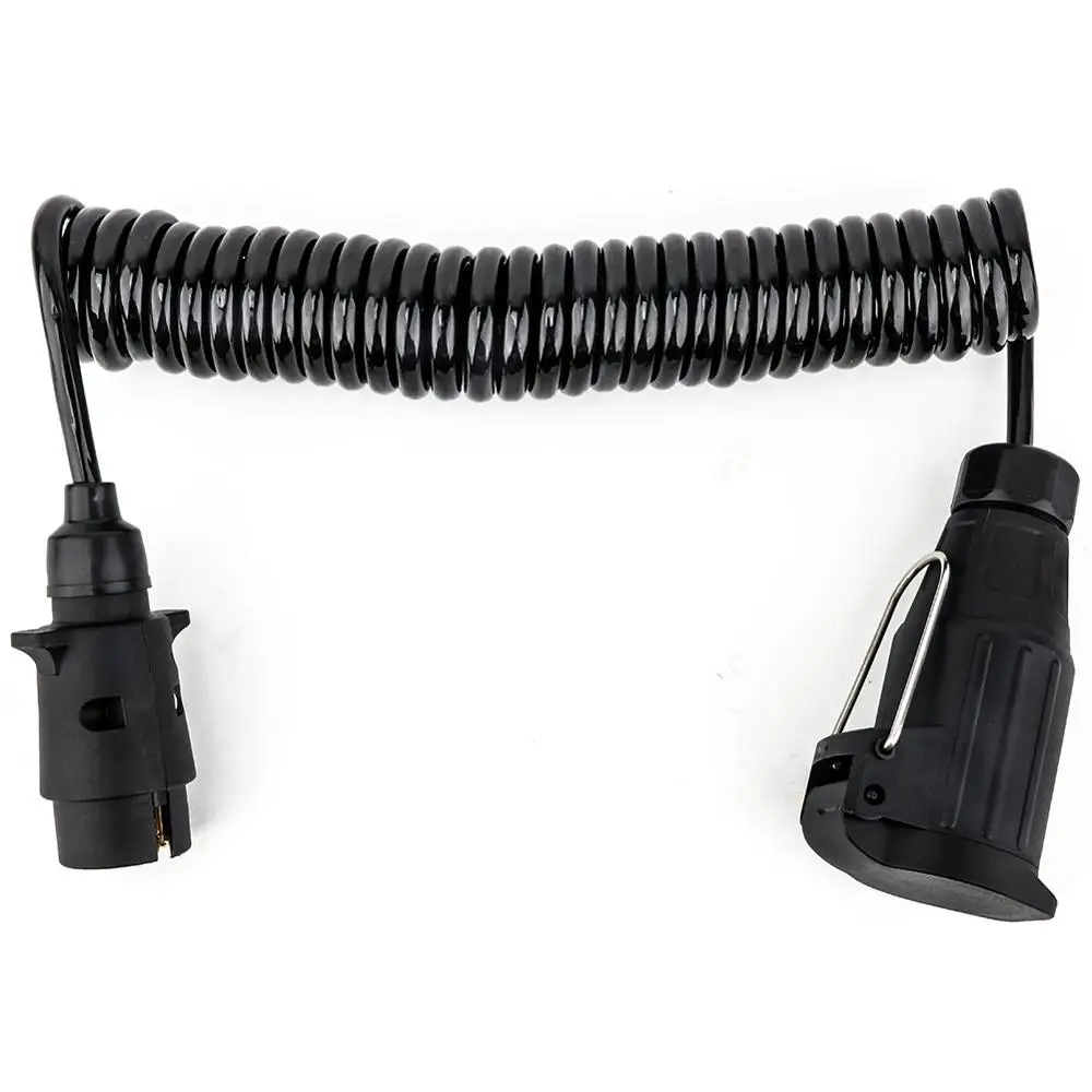 

Tirol Trailer Socket Spring Cable plastic 7 Pin Trailer Plug to 13 Pin Trailer Socket Male to Female 12v Europe 4m Line T23010a