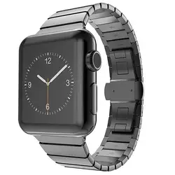 OSRUI ремешок для Apple watch группа 4 42 мм 38 iwatch 3 44 мм/40 Нержавеющая сталь correa ссылка браслет наручные часы ремень 2/1