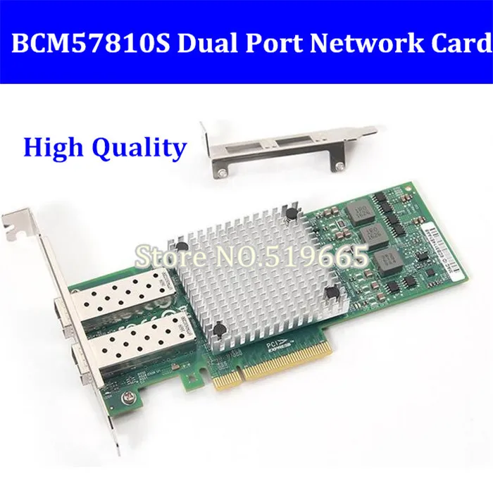 ^*Best Offers 9812AF-2SFP+ PCI Expree pcie X8 10Gb fiber optical ethernet adapter dual port Network Card server lan Card BCM57810S