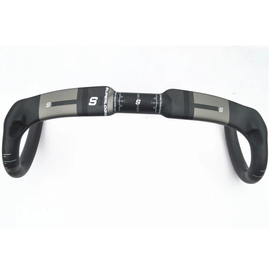 

Superlogic carbon fiber highway bicycle handlebar Reduce resistance bent bar strengthen bike parts 400/420/440mm