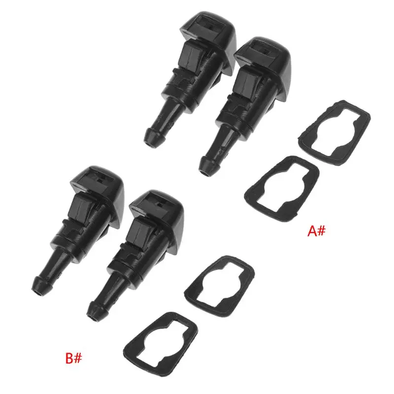 

2Pcs Car Windshield Washer Wiper Water Spray Nozzle 47186 Fit For Chrysler 300 Dodge Avenger Jeep Compass