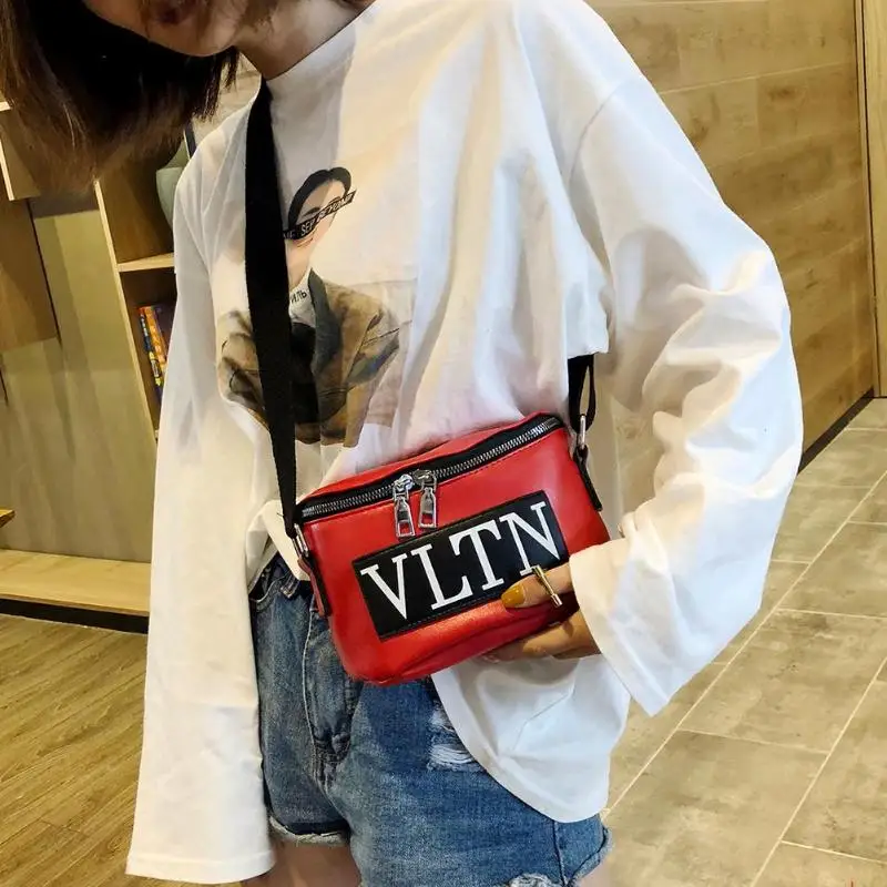 

Casual Waist Bag PU Leather Belt Women Girls Fanny Chest Packs Messenger Shoulder Handbags
