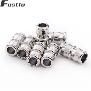 

10pcs/lot 6mm Hole Strong Magnetic Clasps Metal Copper Silver Color Clasps For Round Leather Cord Bracelet Diy Jewelry Making