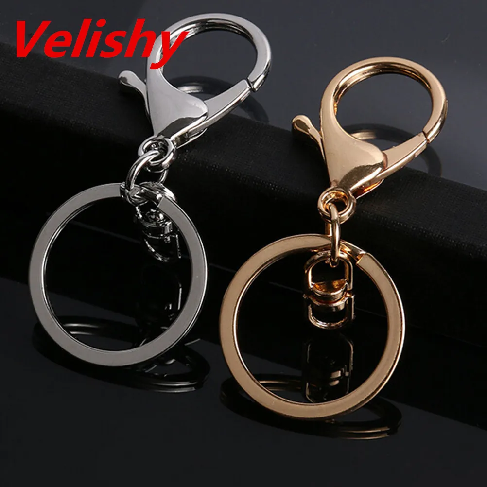 1Pc Fashion Round Ring Hooks Metal Split Hooks With Lobster Clasp DIY Findings For Bag Accessories
